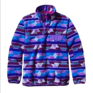 Patagonia Synchilla Snap T Fleece Pullover Guatemalan Tango Purple Size Large